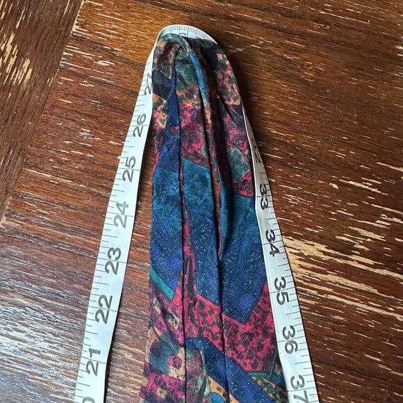 Galimberti 100% Silk Tie Abstract Multicolor Design Made In Italy - Picture 4 of 9